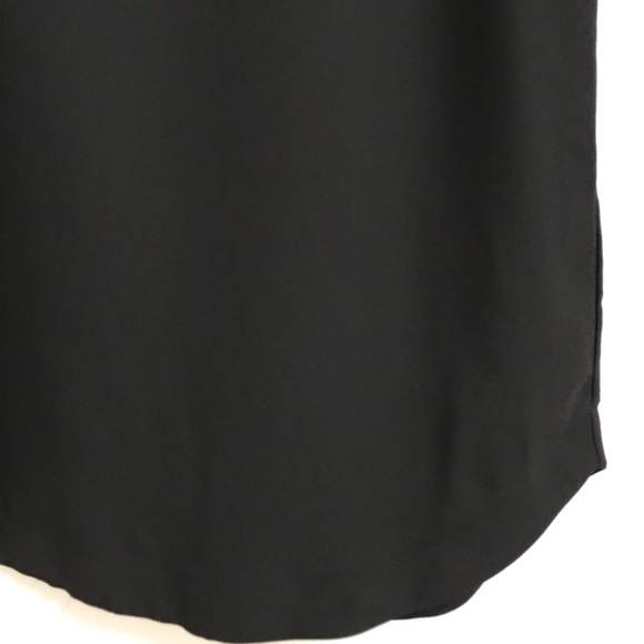 H&M Women’s 8 Black Semi-sheer Relaxed Fit Swing Sleeveless Pullover Tank Dress - Picture 6 of 12